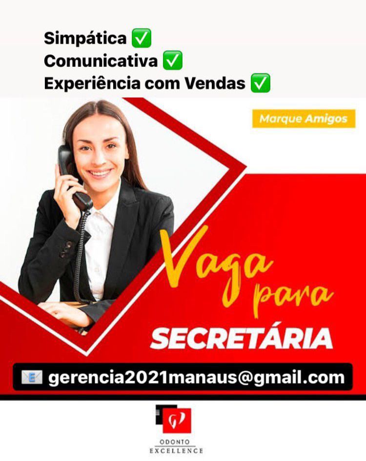 Empresa deseja contratar Secretária Envie seu currículo Central de