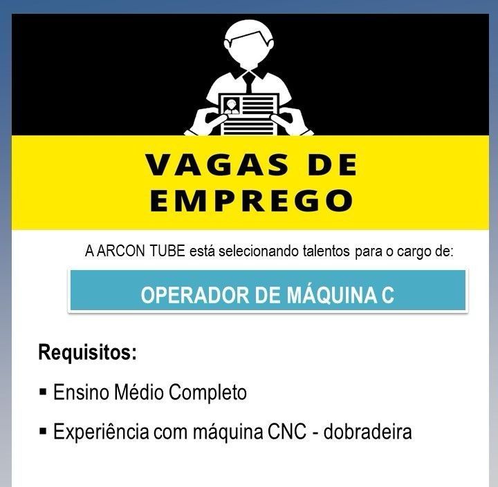 Empresa Seleciona Para Vaga De Operador De M Quina C Envie Seu