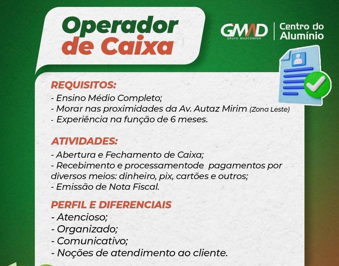 Empresa Centro Do Alum Nio Contrata Operador De Estacionamento