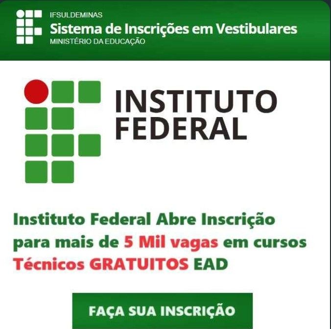 Instituto Federal Abre Inscri O Para Mais De Mil Vagas Em Cursos