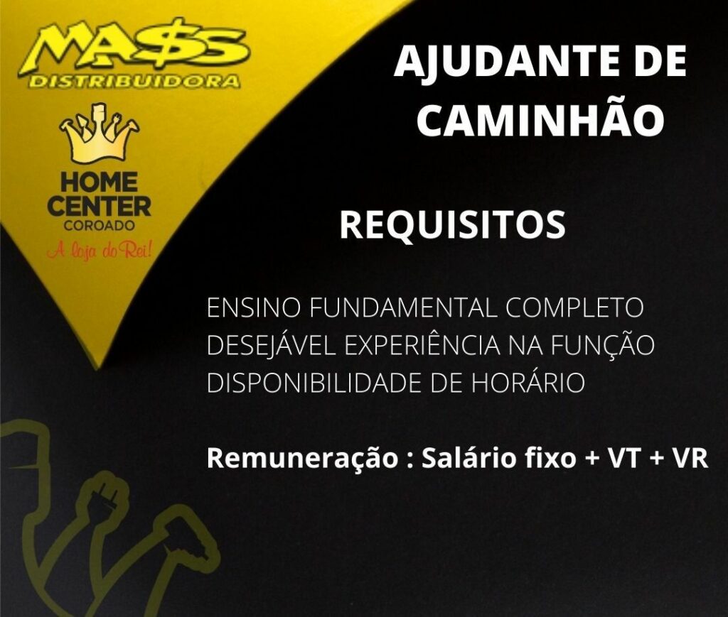 Empresa Abre Sele O Para Vaga De Ajudante De Caminh O Auxiliar De