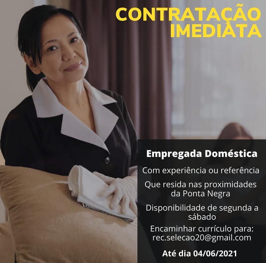 Contrata Se Para Início Imediato Empregada Doméstica Central De