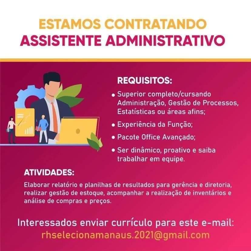 Empresa Recruta Para Compor Seu Quadro De Colaboradores Assistente Administrativo Envie Seu 3892