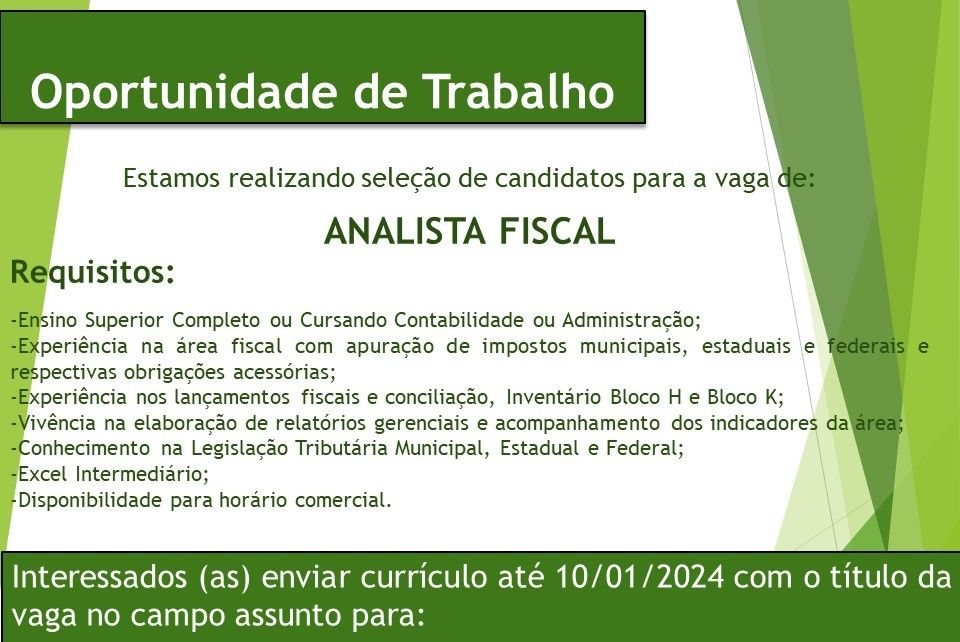 Como Descrever No Curriculo O Cargo De Analista Fiscal Exemplos